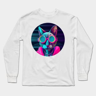 Cyberpunk cat Long Sleeve T-Shirt